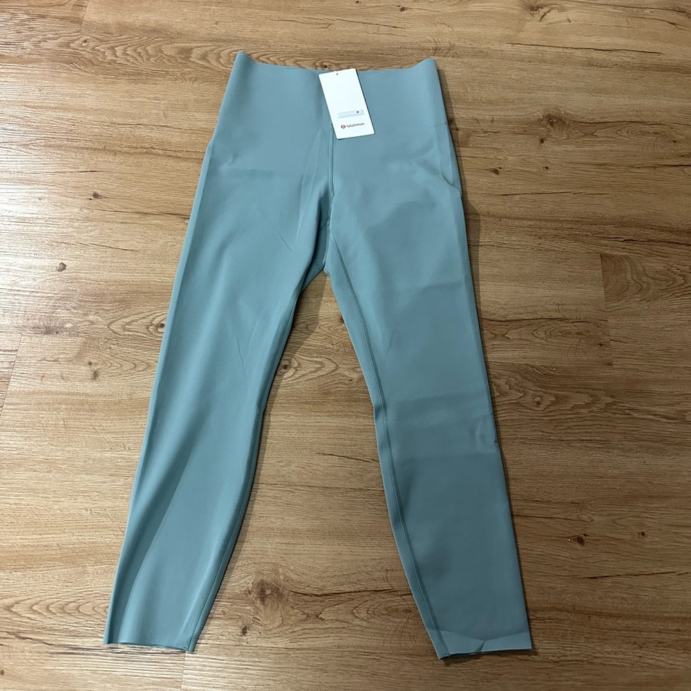 Lululemon Glow Up HR Tight 25 Carob Blue LW5FZES Womens Size 10 NWT Leggings